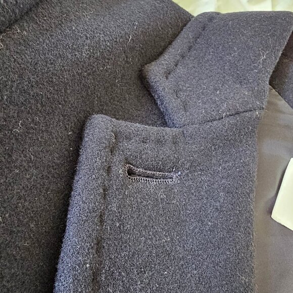 Aritzia Wilfred Jared Wool Coat - 2018 - Royal Navy - Sz XXS - Picture 8 of 16
